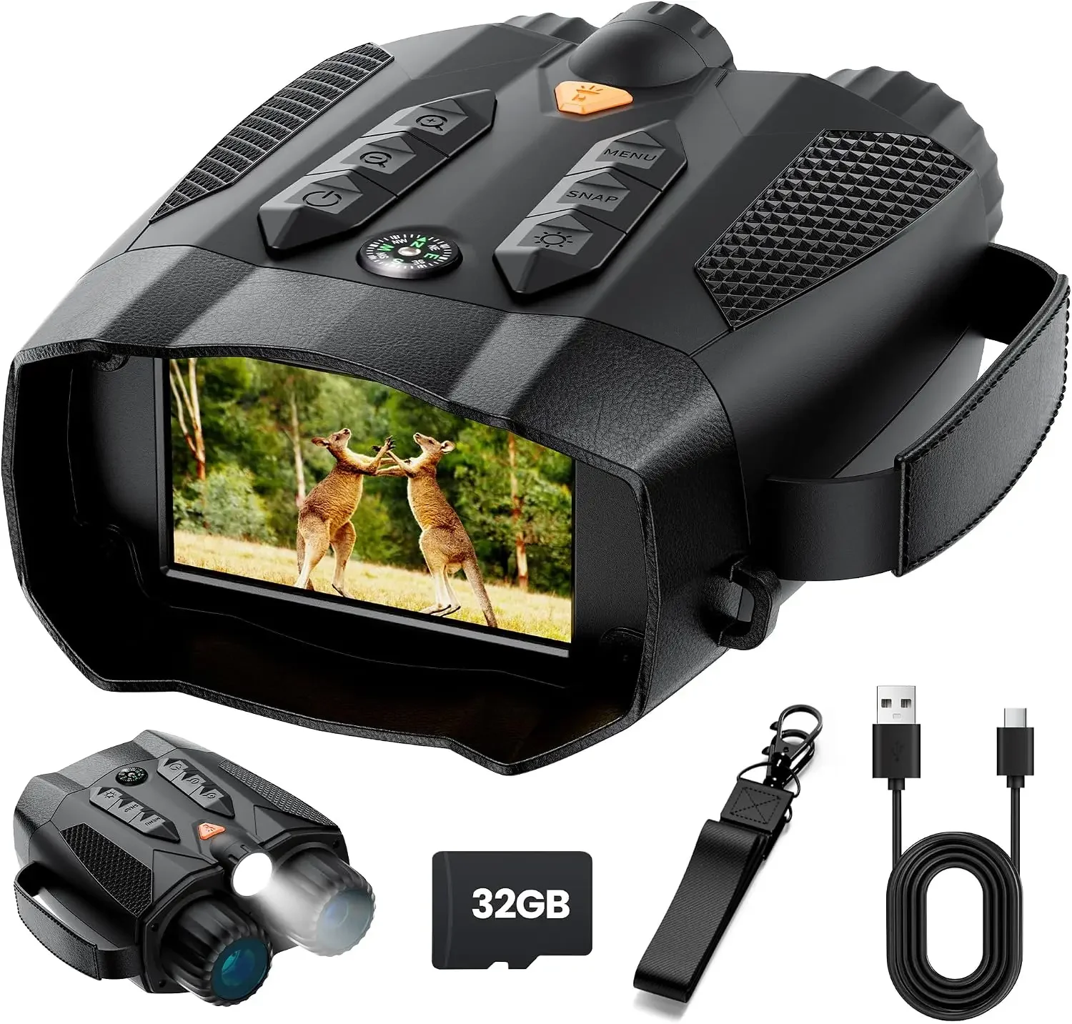 Cool Electronics Gadgets For Men - Kacamata Penglihatan Malam untuk Dewasa 4K:
