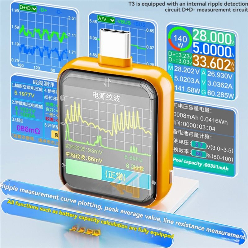 A20F-T3 USB Tester Pengukur De - Electronics Quiz ulasan dan harga