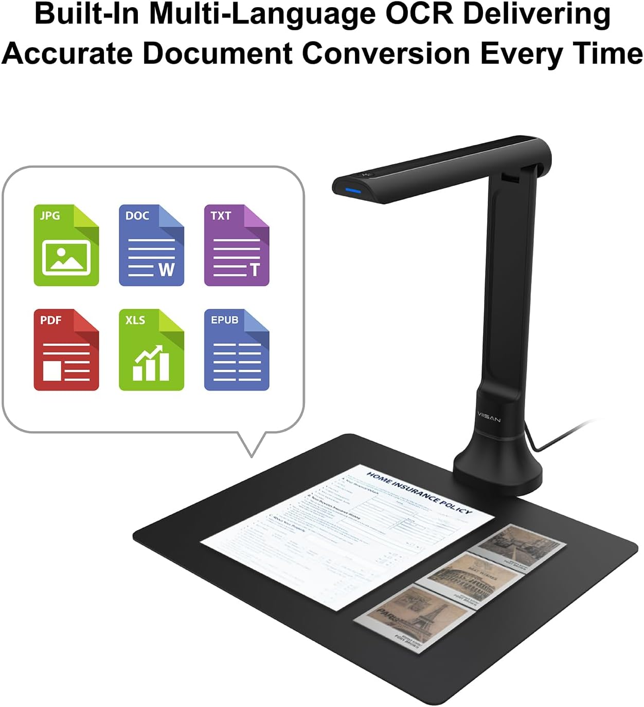 Kamera Dokumen VIISAN DB8401 1 - Document Camera Visualizer ulasan dan harga