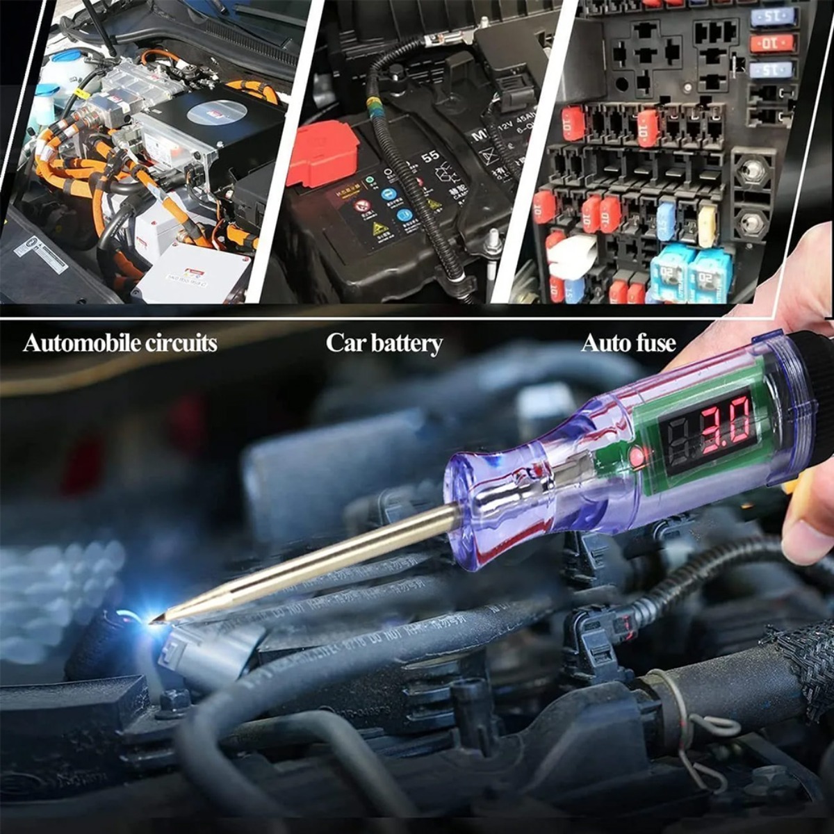 Penguji Sirkuit Tegangan Mobil - Electronics Quiz ulasan dan harga